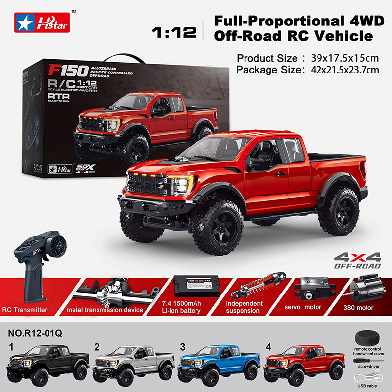1:12 Full-Proportional RC Rock Crawler, R12-01Q1 1:12 Full-Proportional RC Rock Crawler, R12-01Q1